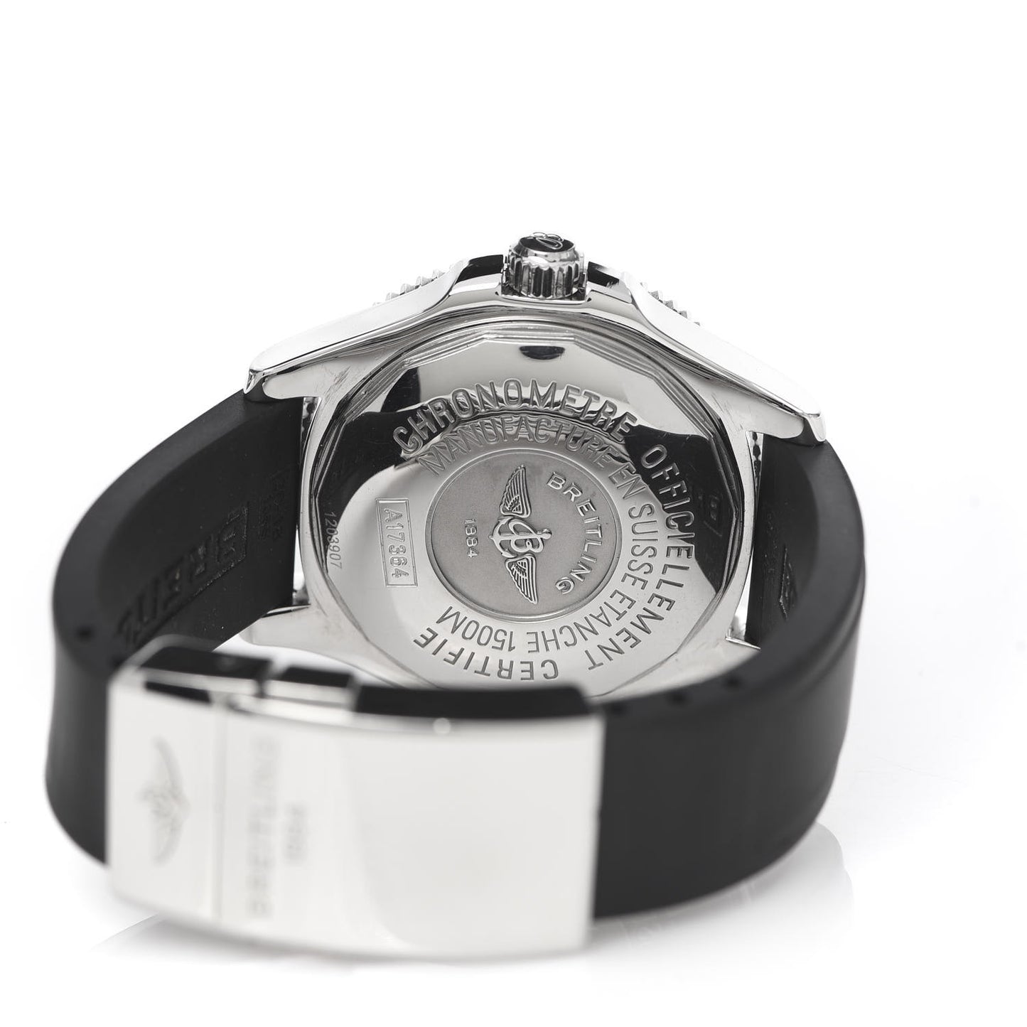 Stainless Steel Rubber 42mm SuperOcean Automatic Watch Black A17364