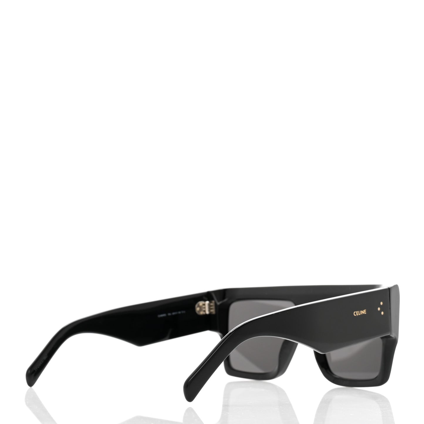 Acetate Chunky Rectangle Sunglasses CL 40092I Black