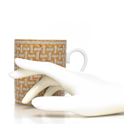 Hermes Porcelain Mosaique au 24 Mug Gold 2 of 7