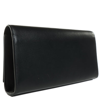 Saint Laurent Calfskin Classic Monogram Tassel Clutch Black 3 of 9