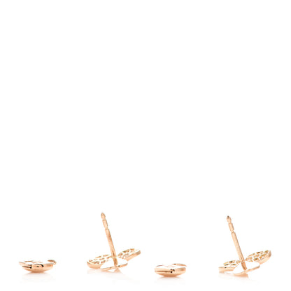 Tiffany 18K Rose Gold Diamond Paper Flowers Earrings 3 of 5