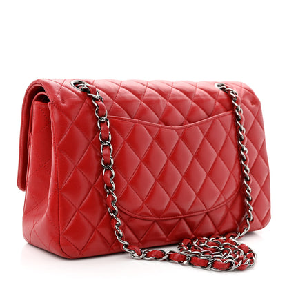 Chanel Lambskin Quilted Medium Double Flap Red 3 of 13