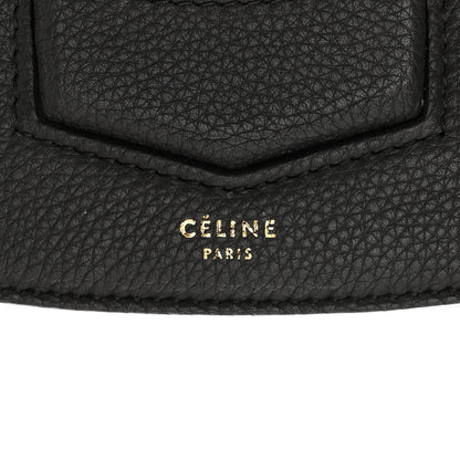 Celine Grained Calfskin Small Trotteur Black 5 of 10
