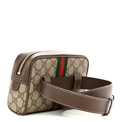 Gucci GG Supreme Monogram Web Small Ophidia Belt Bag 75 30 Dark Brown 3 of 10