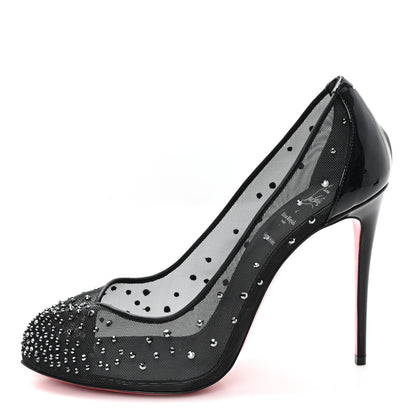 Christian Louboutin X MAISON MARGIELA Rete Glitter Specchio Bridiela Una Strass Tabi Pumps 39.5 Black 1 of 8