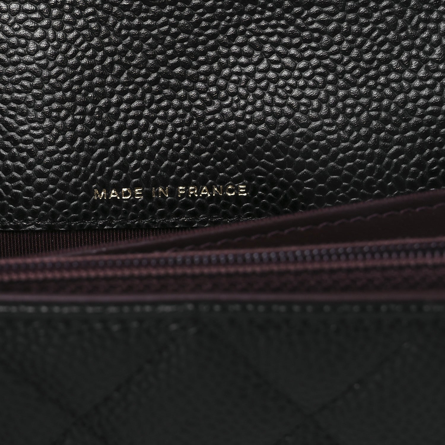 Chanel Caviar Quilted Large Gusset Flap Wallet Black 7 of 11