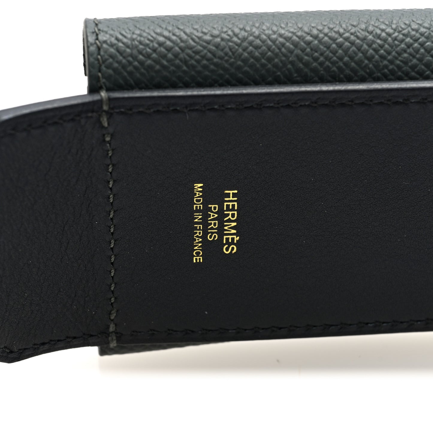 Swift Epsom Pocket Kelly Shoulder Strap Black Vert Mangrove