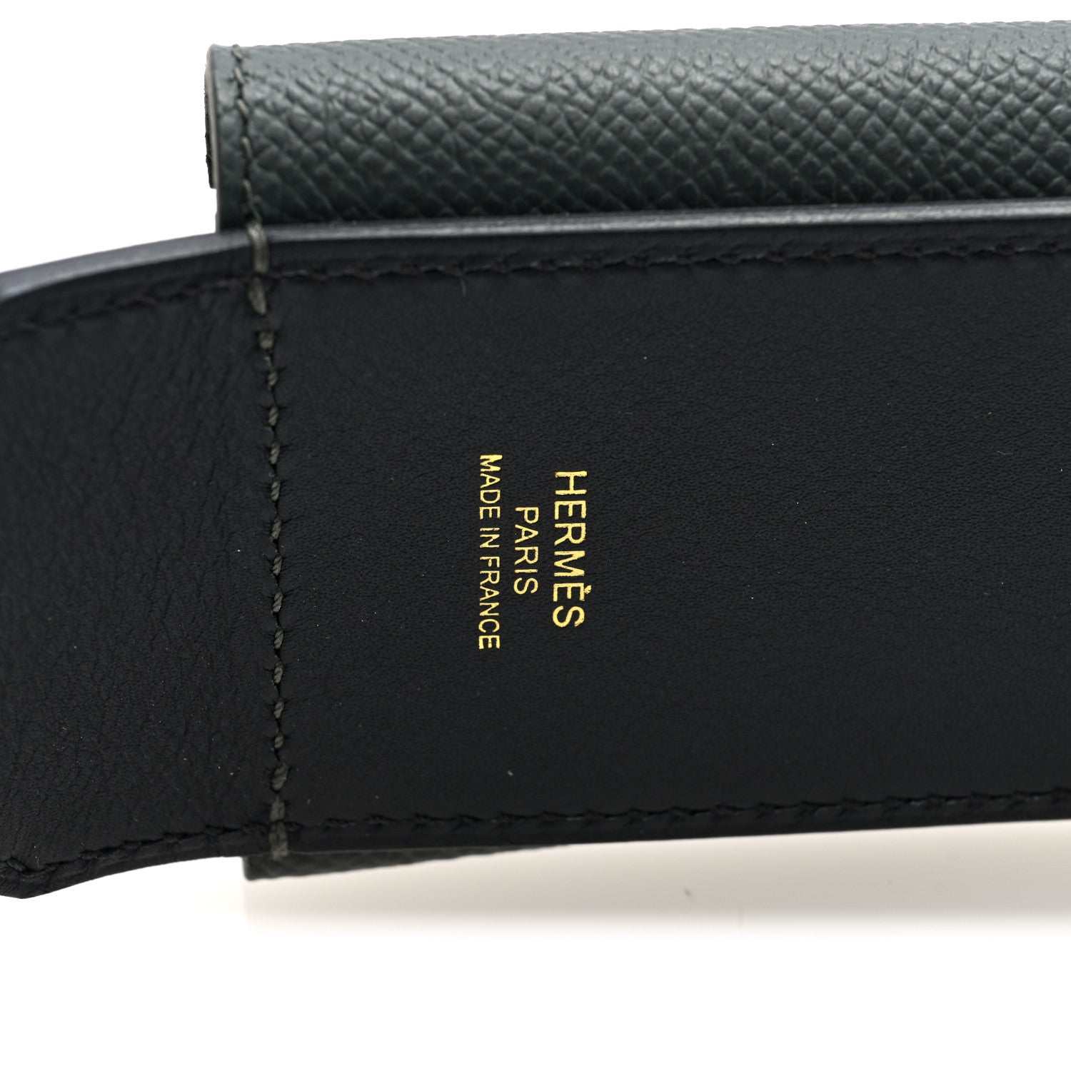 Hermes Swift Epsom Pocket Kelly Shoulder Strap Black Vert Mangrove 3 of 5