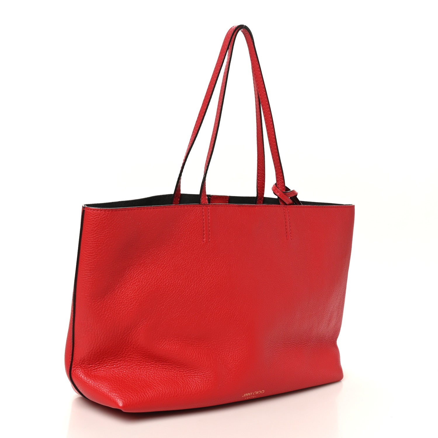 Jimmy Choo Grainy Calfskin Nine2Five East West Tote Red 4 of 11