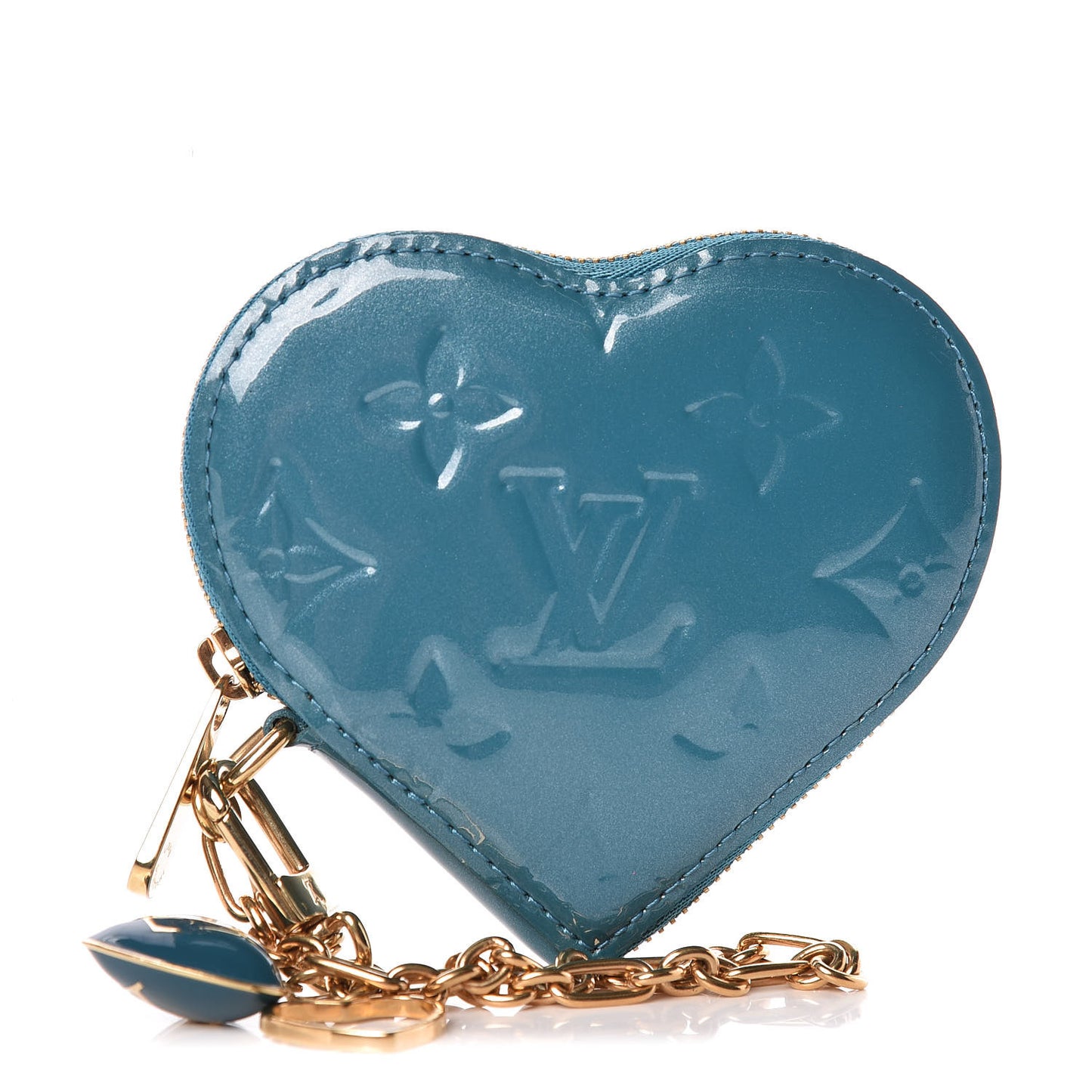 Vernis Heart Coin Purse Blue Galactic