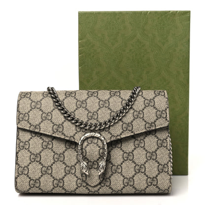 Gucci GG Supreme Monogram Mini Dionysus Chain Wallet Beige Taupe 11 of 11
