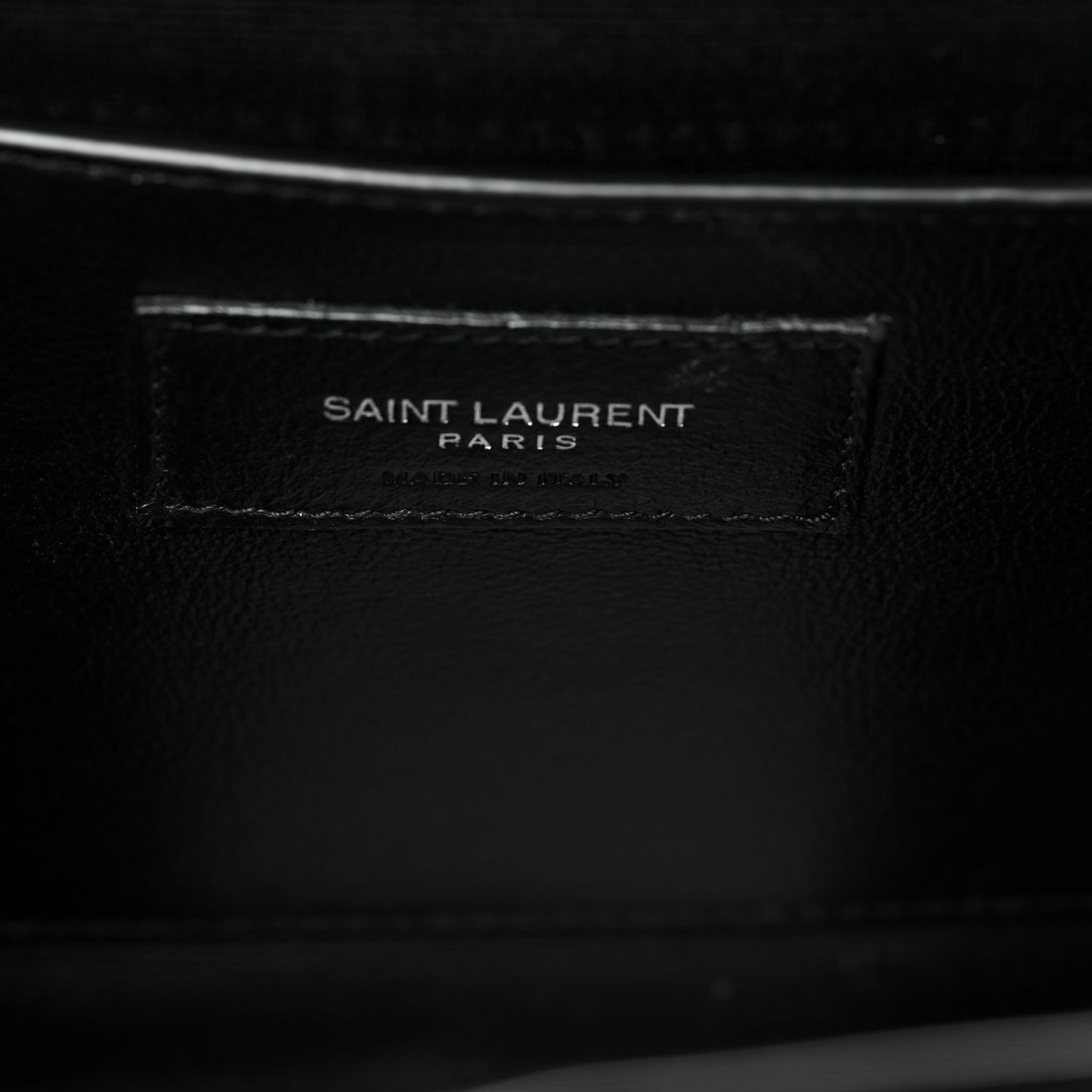 Grain De Poudre Textured Mixed Matelasse Triquilt Medium Monogram Satchel Black