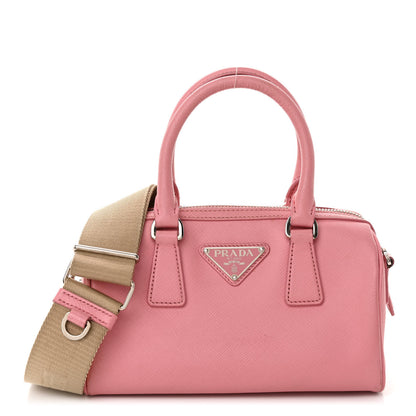Prada Saffiano Lux Top Handle Crossbody Bag Petalo 1 of 16