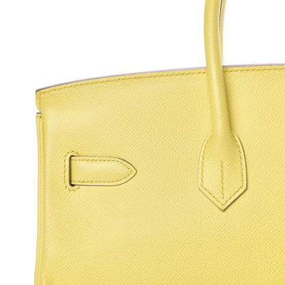 Hermes Epsom Birkin 35 Lime 20 of 38