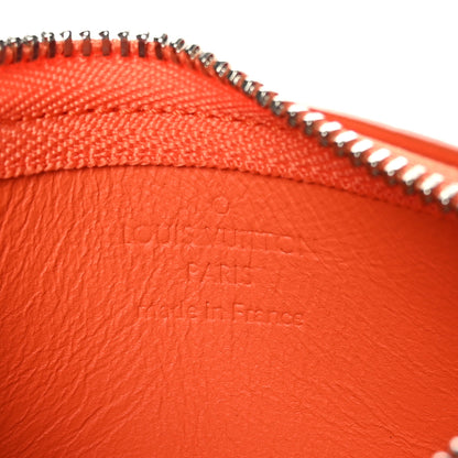 Louis Vuitton Grained Calfskin Aerogram Key Pouch Orange 6 of 6