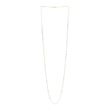 Foundrae 18K Yellow Gold Super Fine Clip Chain Necklace 32" 3 of 4