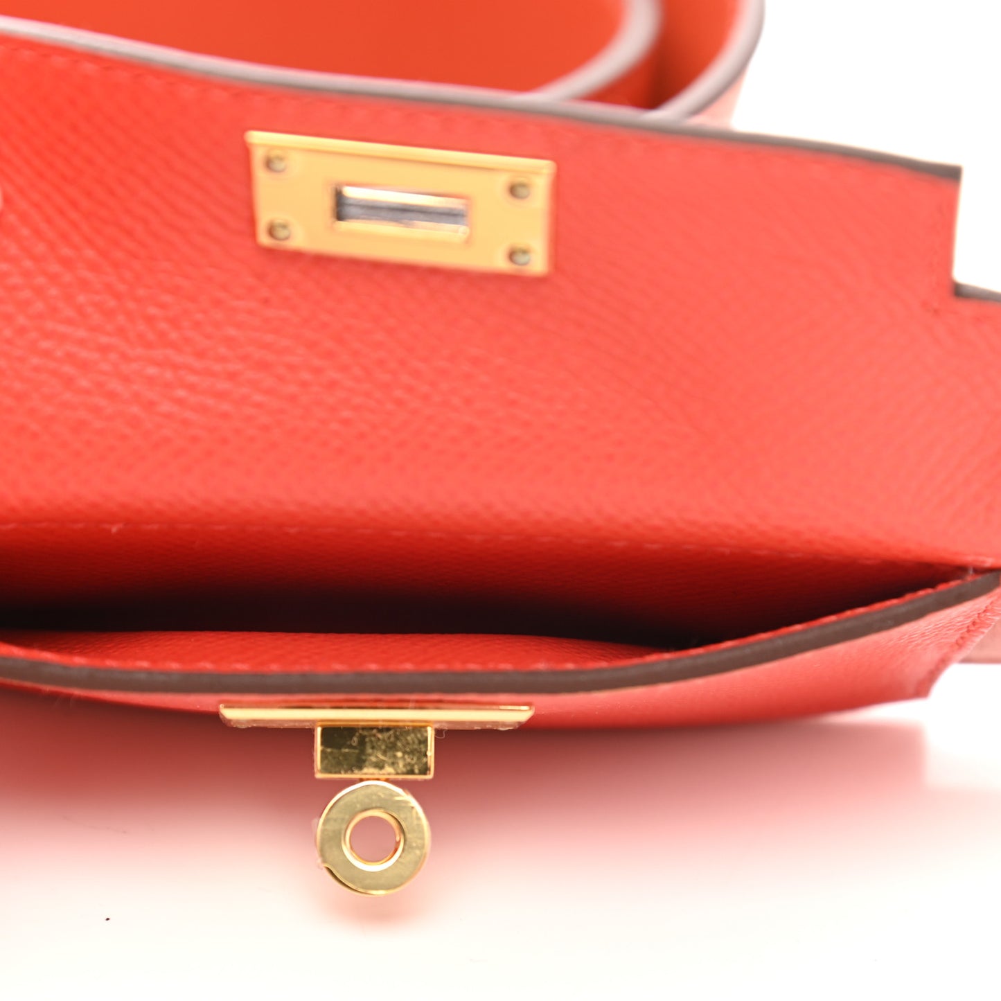 Swift Epsom Pocket Kelly Shoulder Strap Terre Battue Capucine