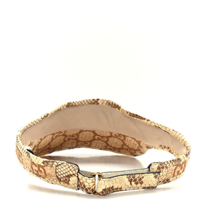 Gucci Raffia Cobra GG Embroidered Afraa Visor M Beige 5 of 8