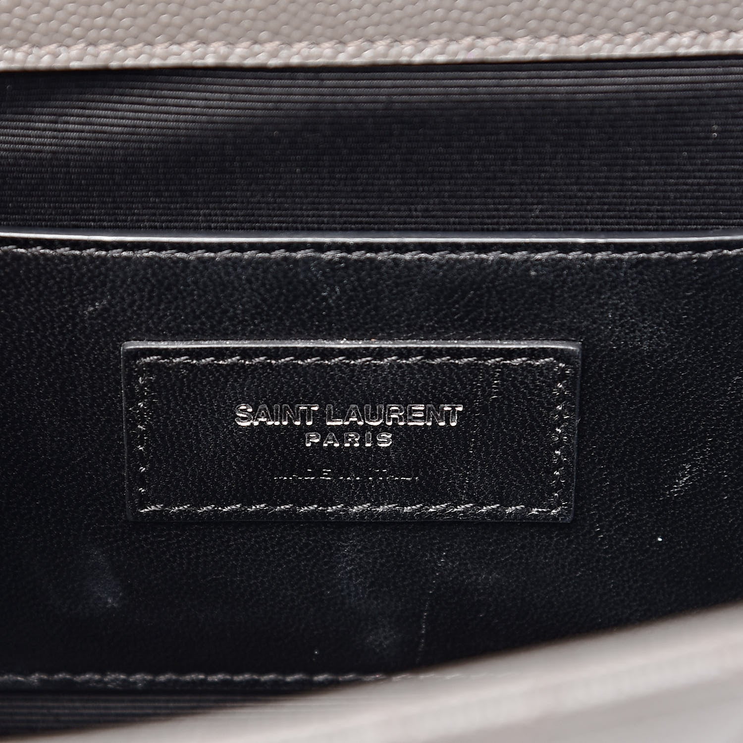Saint Laurent Grain De Poudre Textured Mixed Matelasse Medium Triquilt Monogram Satchel Earth 6 of 9