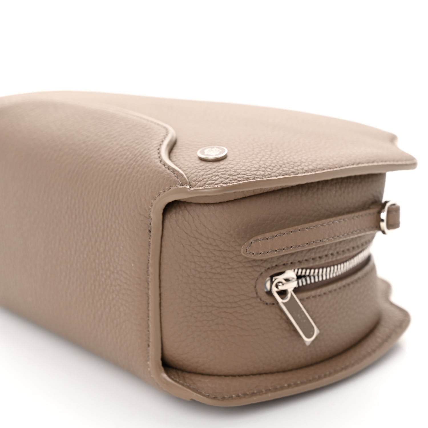 Loro Piana Grained Calfskin Sesia Crossbody Warm Mastic 8 of 8
