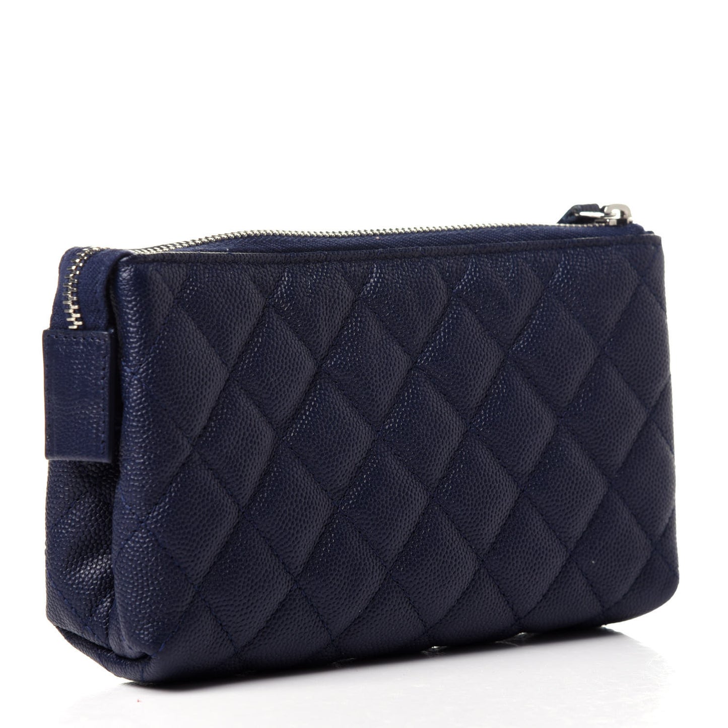 Caviar Quilted Small Pouch Navy
