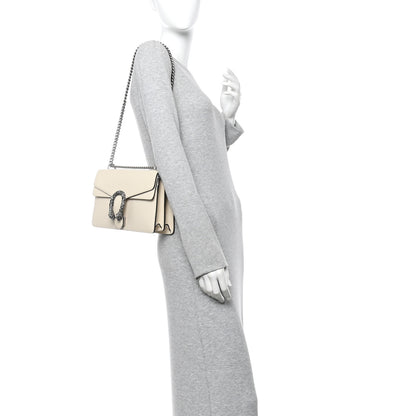 Gucci Textured Calfskin Crystal Small Dionysus Shoulder Bag Mystic White 2 of 11
