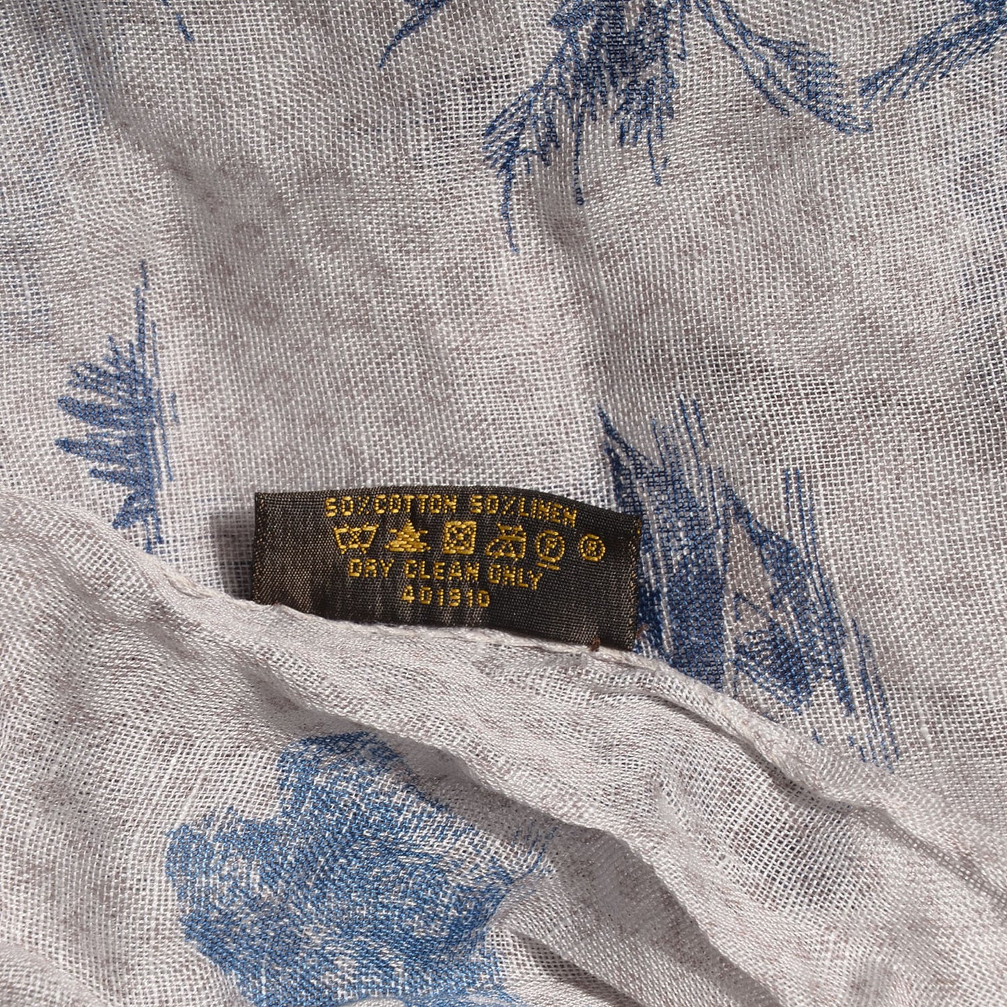Cotton Linen Toile Etole De Louis Pareo Blue