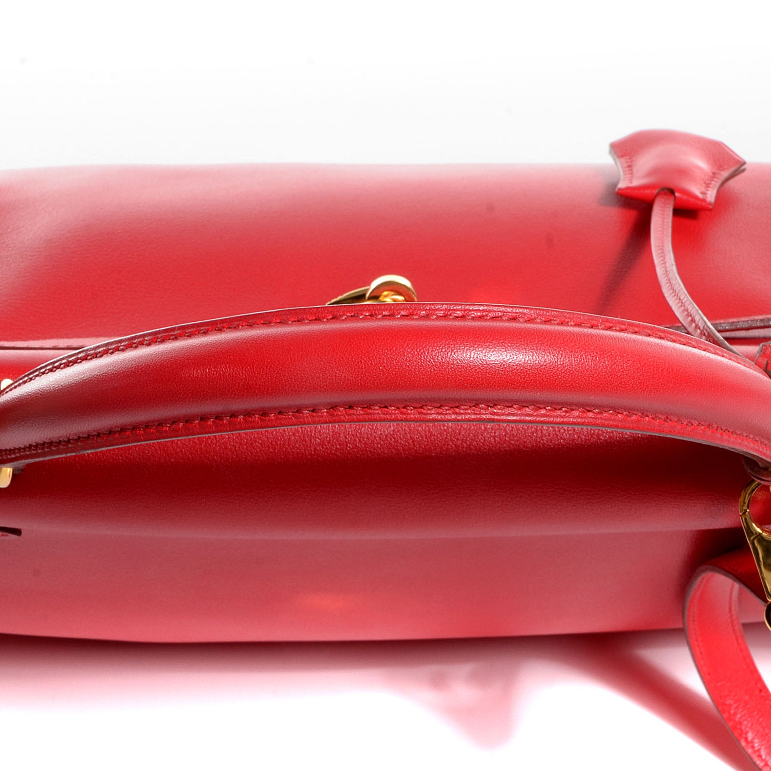 Hermes Veau Gulliver Kelly Retourne 28 Rouge Vif 15 of 24