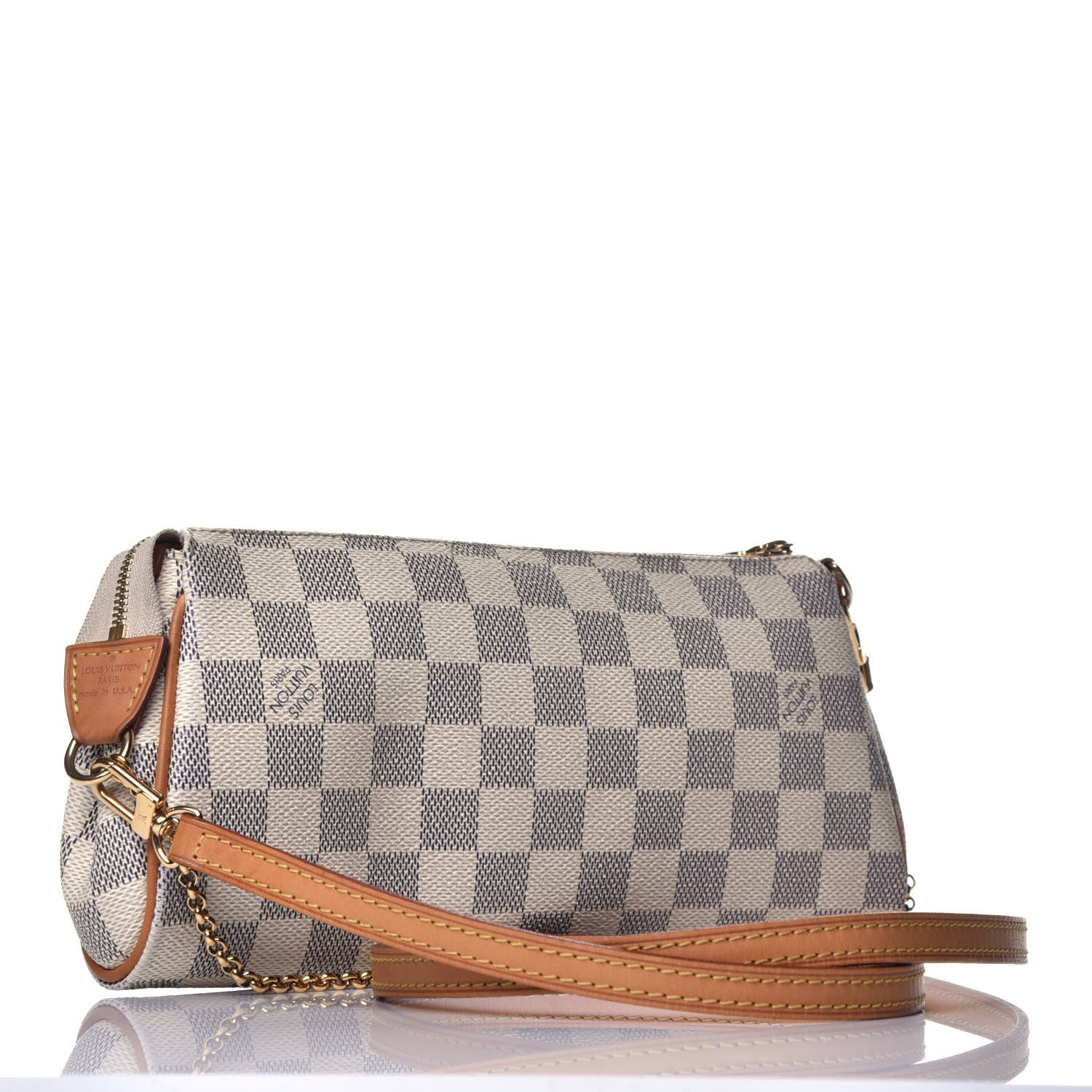 Louis Vuitton Damier Azur Eva Clutch 3 of 8