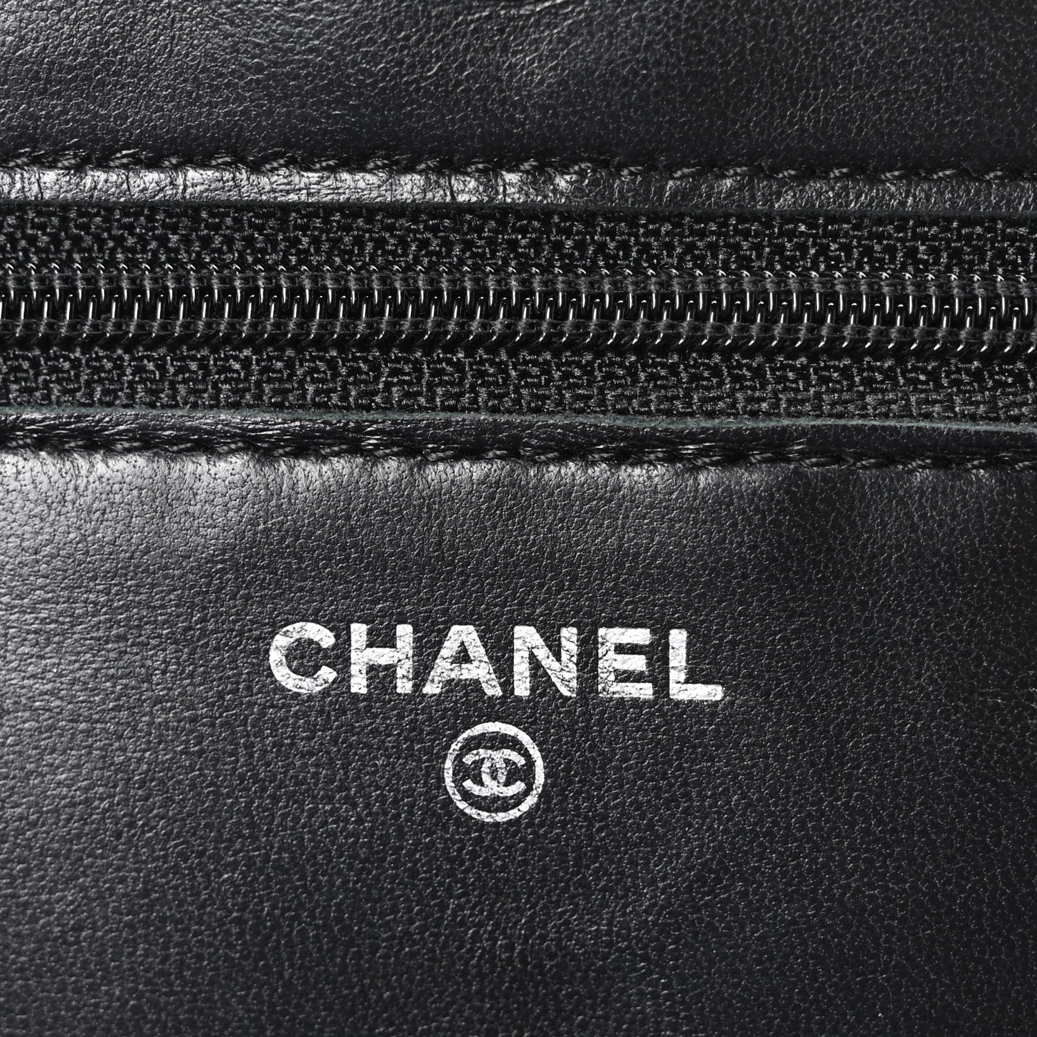 Chanel Lambskin Quilted Wallet On Chain WOC Black 6 of 11