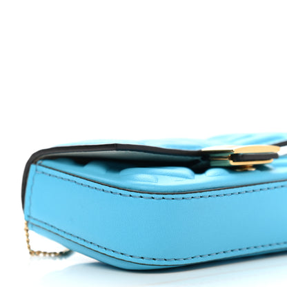 Fendi Nappa Matisse FF Embossed Nano Baguette Charm Pool 8 of 9