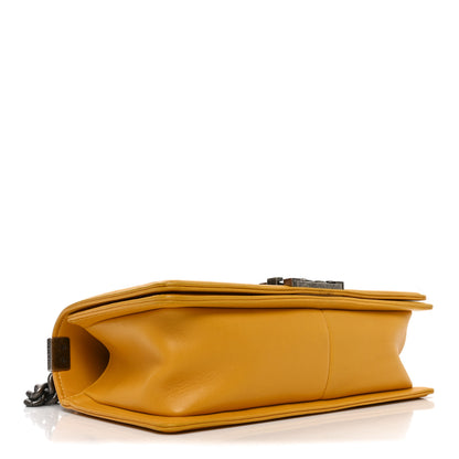 Chanel Lambskin Quilted Medium Boy Flap Yellow 4 of 10