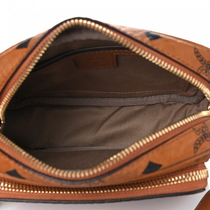 MCM Visetos Klassik Crossbody Bag Cognac 4 of 4