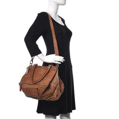 Givenchy Tumbled Sheepskin Large Pandora Brown 2 of 13