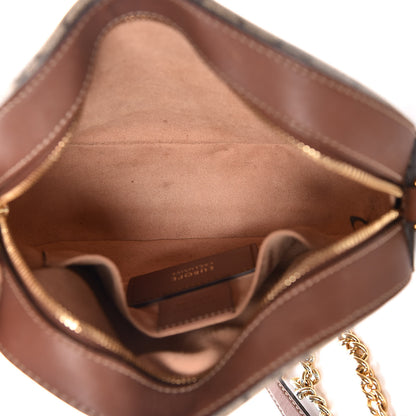 Gucci GG Supreme Monogram Bee Embroidered Mini Chain Shoulder Bag Beige Tuscany 7 of 13