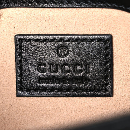 Gucci Calfskin Matelasse Monochrome GG Marmont Chain Belt Bag Black 6 of 10