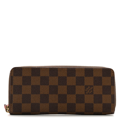 Louis Vuitton Damier Ebene Clemence Wallet Cherry 1 of 11