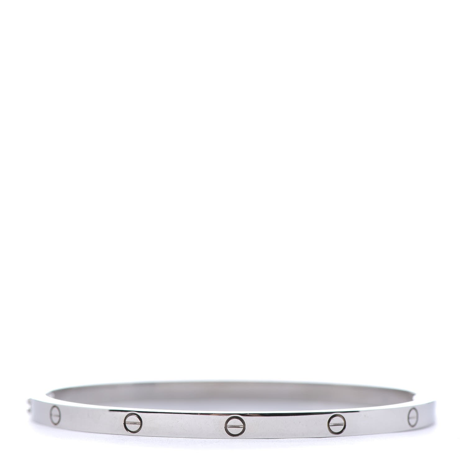Cartier 18K White Gold Small LOVE Bracelet 17 3 of 6