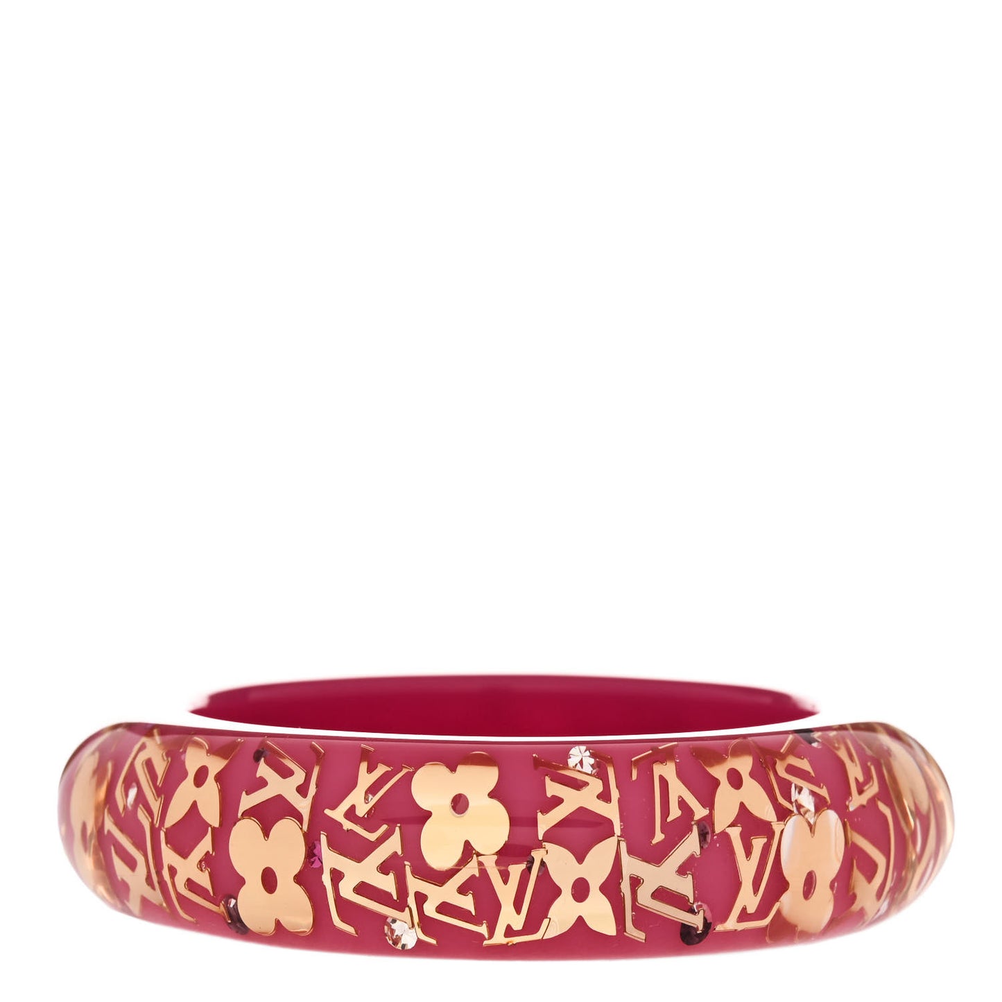 Resin Swarovski Medium Inclusion Bracelet GM Rose Pop