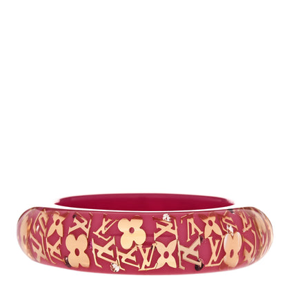 Louis Vuitton Resin Swarovski Medium Inclusion Bracelet GM Rose Pop 3 of 4