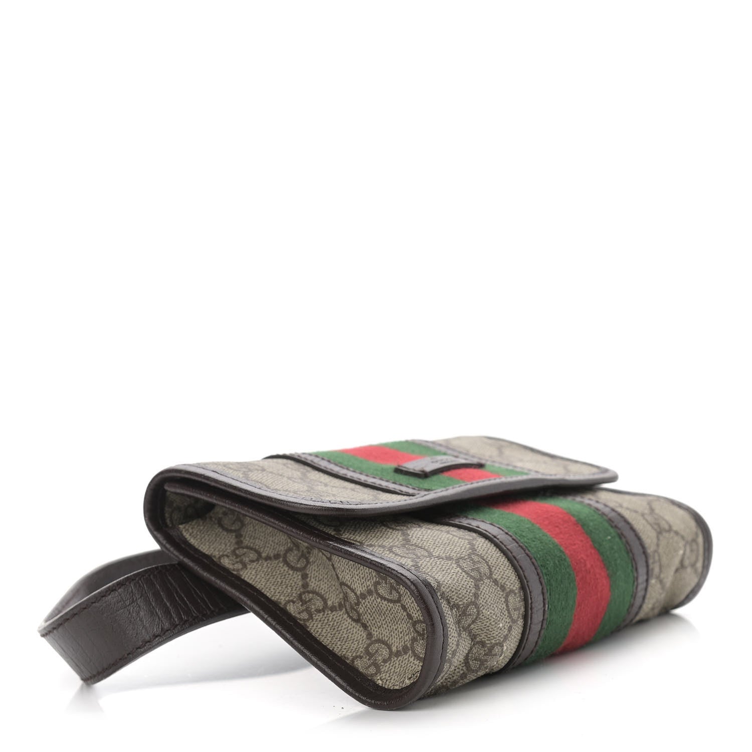 Gucci GG Monogram Plus Web Belt Bag Dark Brown 4 of 12
