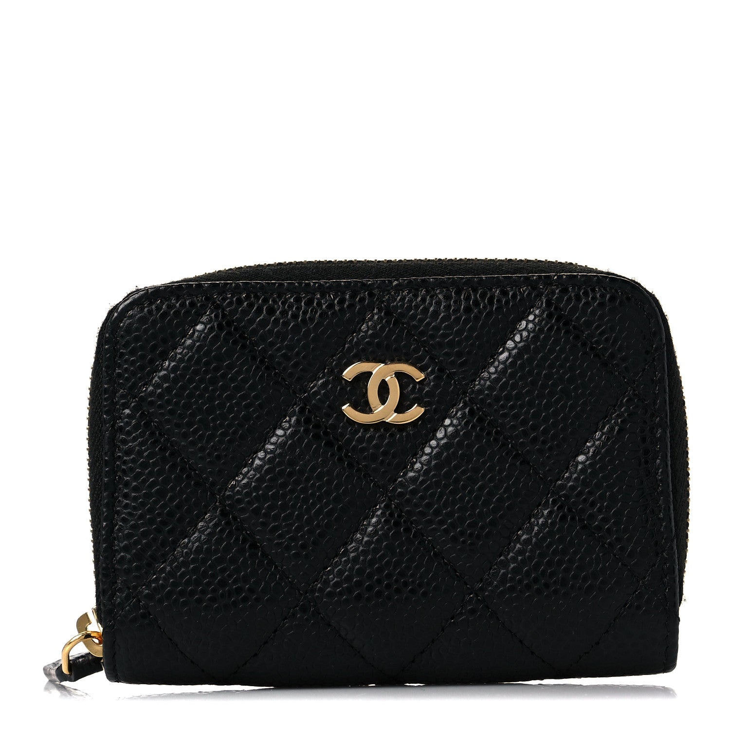 Chanel Caviar Quilted Classic Zipped Coin Purse Black 1 of 10