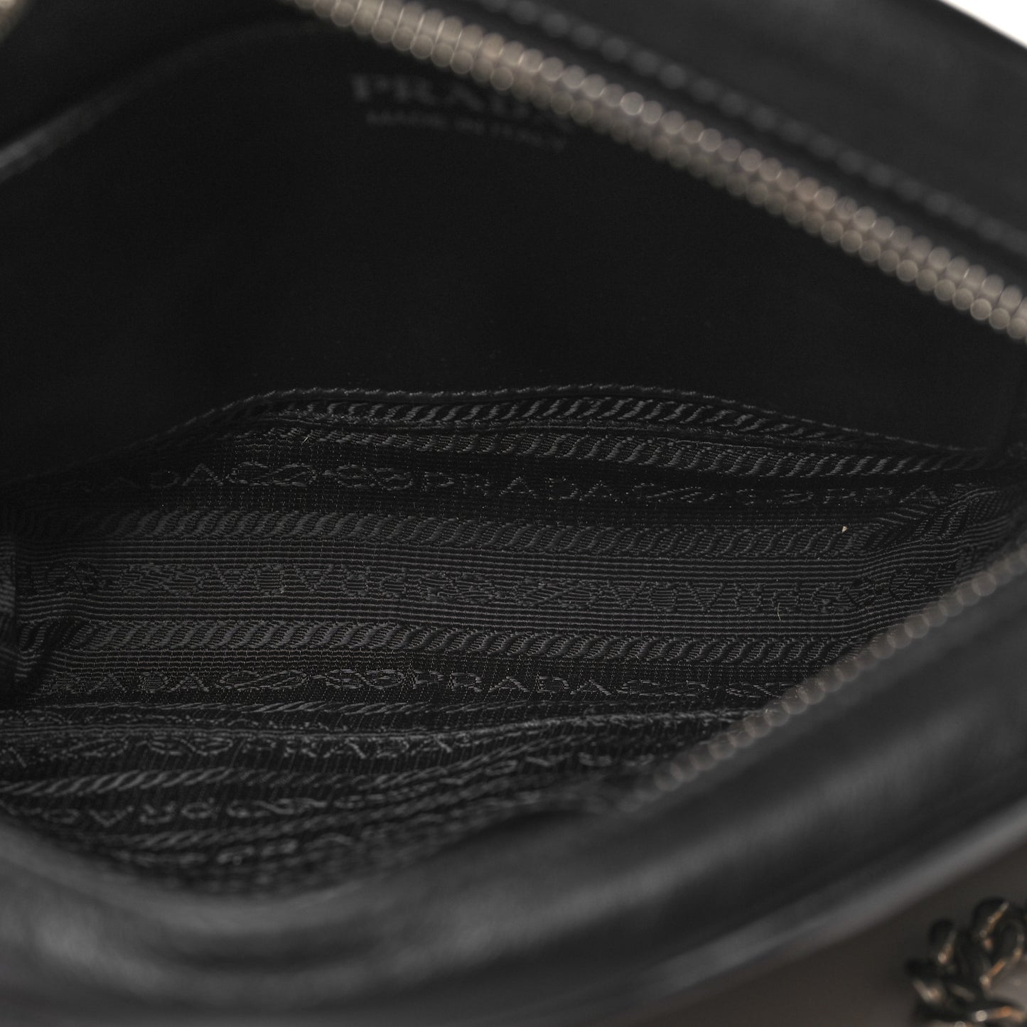Soft Calfskin Impunture Diagramme Dome Crossbody Bag Black