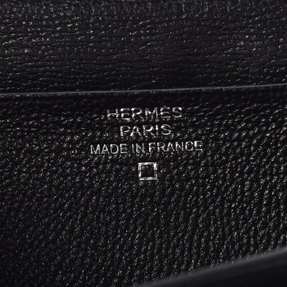 Hermes Matte Alligator Bearn Wallet Black 6 of 10
