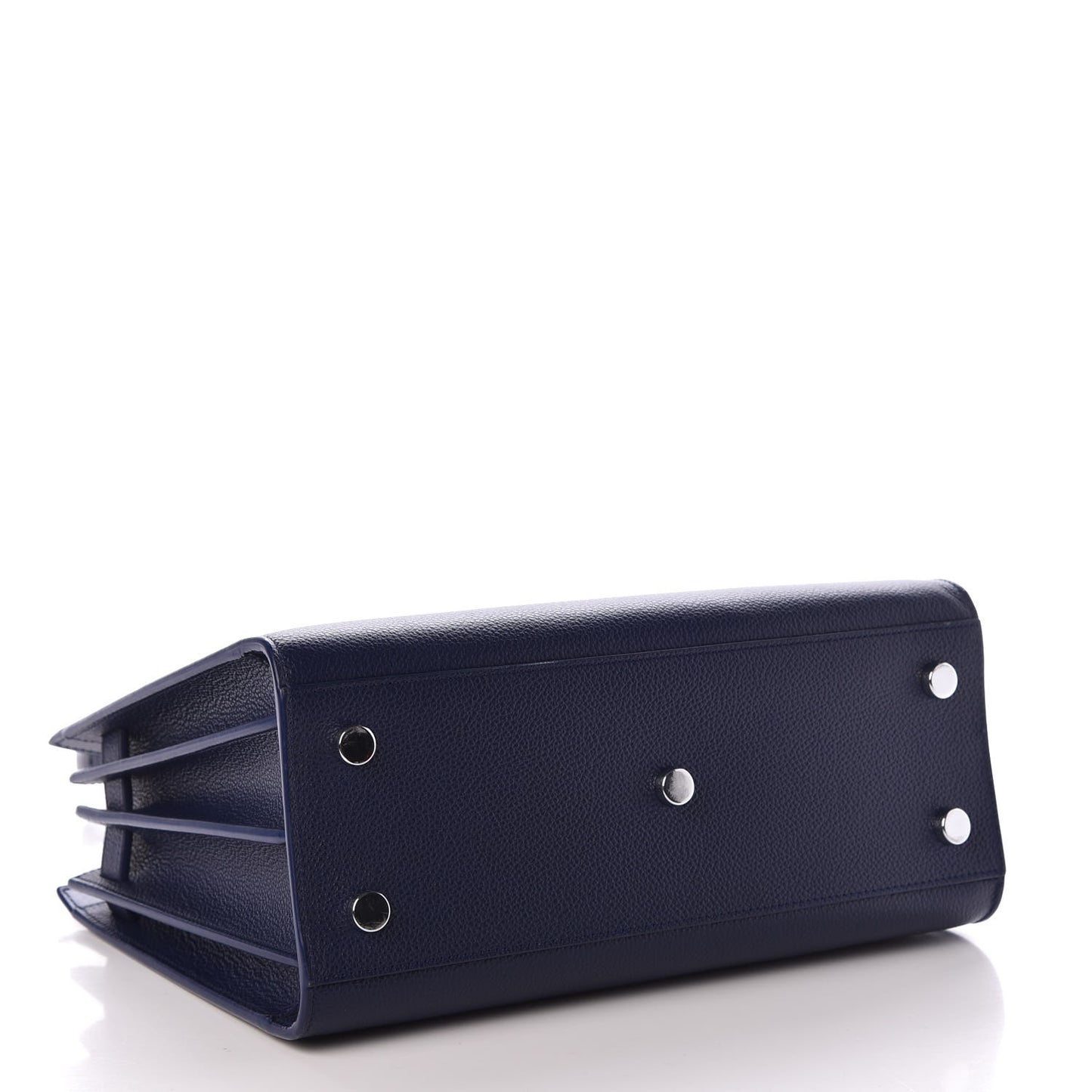 Grained Calfskin Baby Sac De Jour Marine