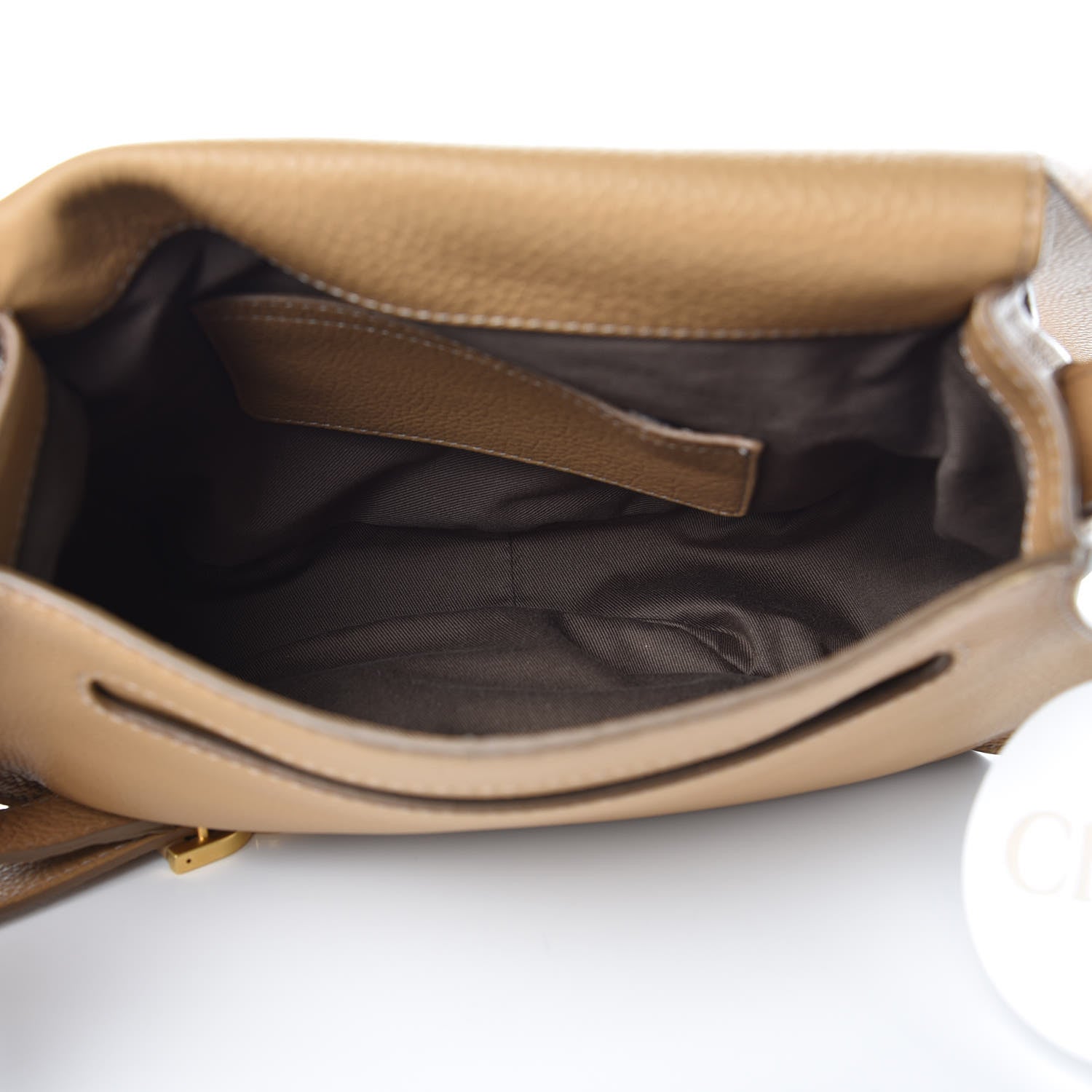 Chloe Calfskin Medium Marcie Round Crossbody Bag Milky Coffee 5 of 9
