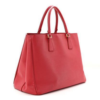 Prada Saffiano Lux Large Tote Fuoco 3 of 12
