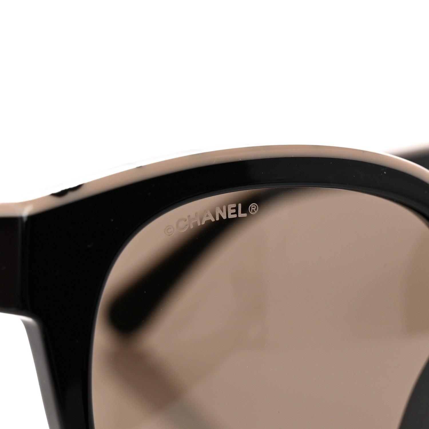 Chanel Acetate CC Butterfly Sunglasses 5414 Black Beige 7 of 10