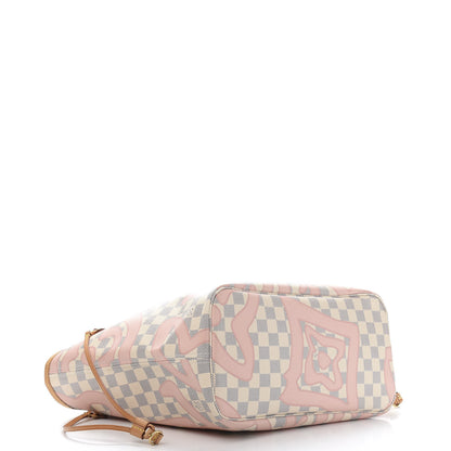Louis Vuitton Damier Azur Tahitienne Neverfull MM 4 of 11