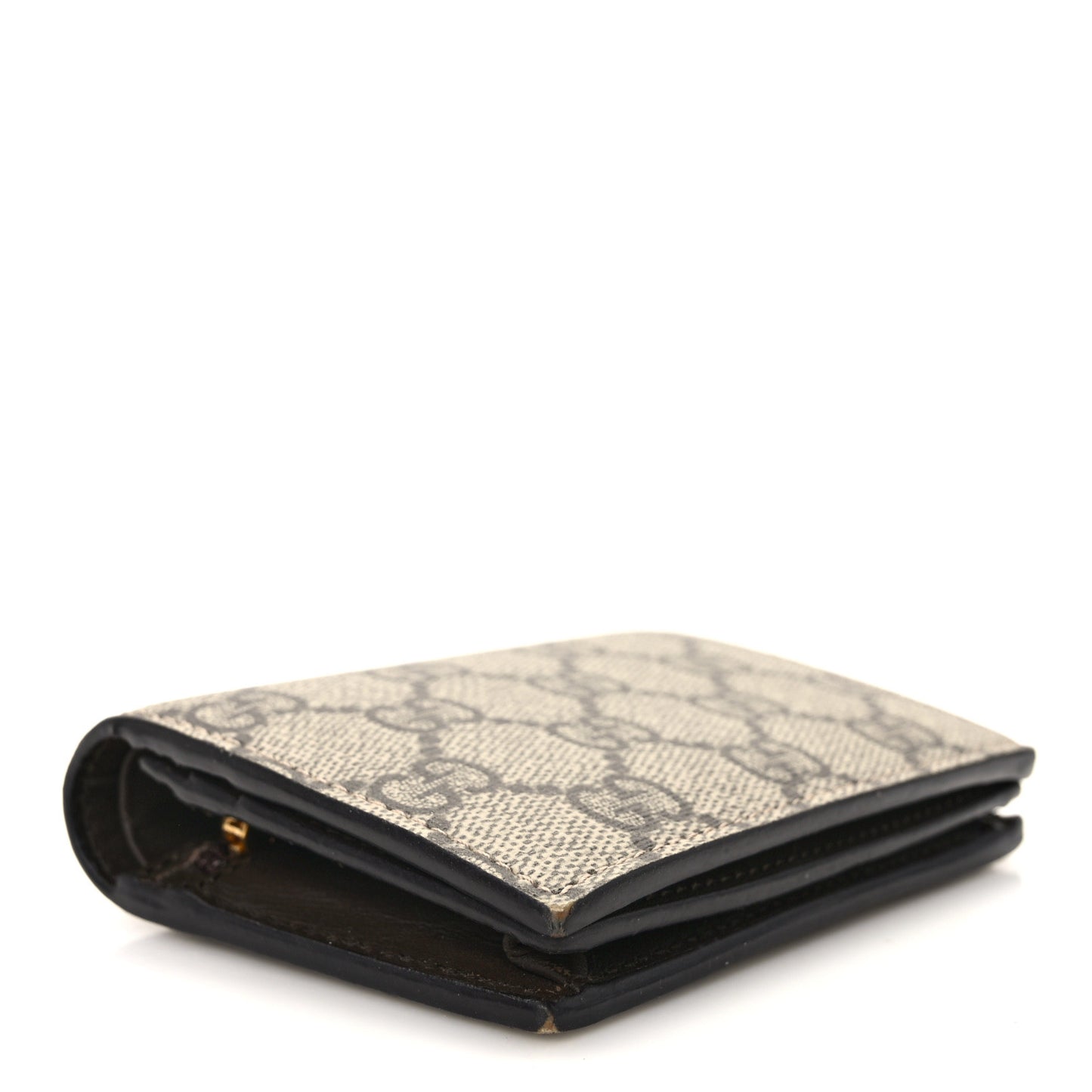 GG Supreme Monogram Card Case Beige